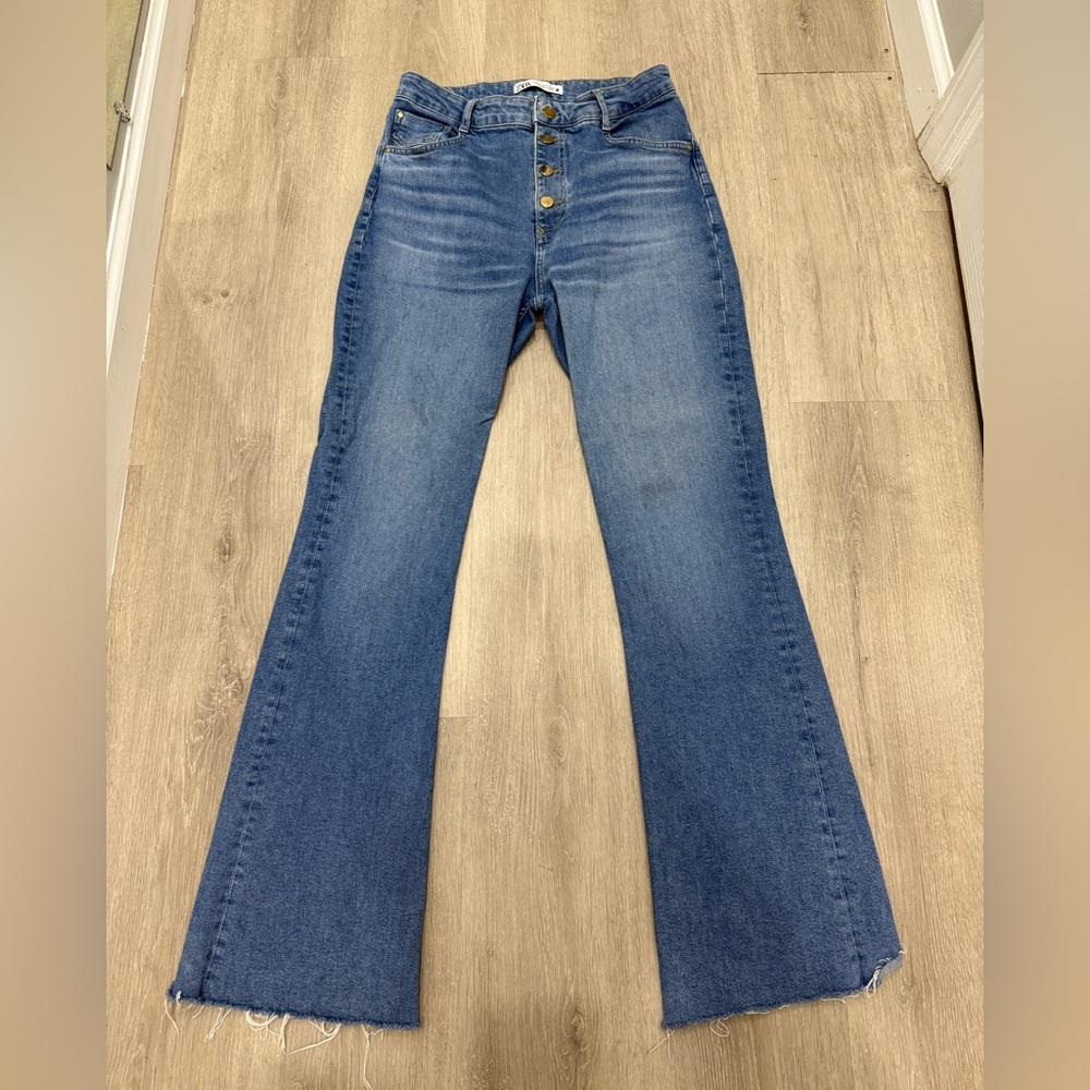 Zara Blue Flare Jeans